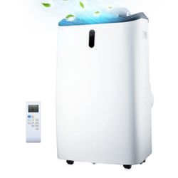 Rintuf 14000 BTU ASHRAE Portable Air Conditioner, Portable AC Cools to 700 Sq.ft Room, AC Unit for Cooling & Dehumi.