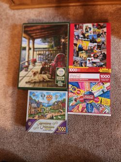 4 - 1,000 piece puzzles available