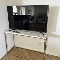 LG 50 inch Television with Marble Table