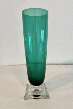 Vintage Glassware Emerald Green Pilsner Glasses