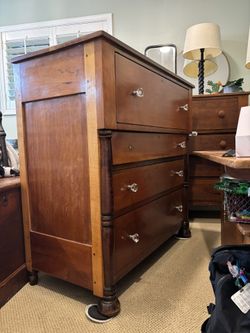19th-century, Sheraton cherry Antique Dresser