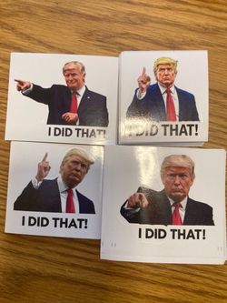 Trump I Did that Stickers – Funny Decals for Laptops Cars Durable weatherproof vinyl, vibrant fade-re