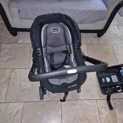 Car seat and stroller  evenflo
