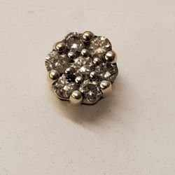 Diamonds 1/2ct Earring With Screw Back,10kt Gold