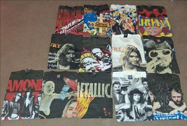 "THESE ARE NOT VINTAGE". Modern Band, All Over Print (AOP) shirts size 2XL Men Only.