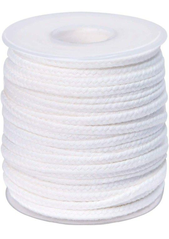 QPZ 200 ft Braided Candle Wicks 100% Cotton 21 PLY for Candle Pillars in 1 3/4" Dia, for Paraffin Wax Soy 