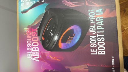 JBL PartyBox Encore Essential 2 Portable Speaker, AI Sound Boost - Black