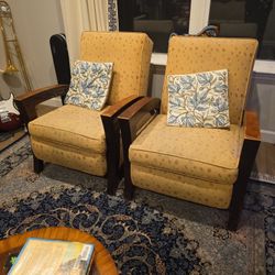 2 Butterfly Recliner Chairs For Sale 