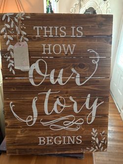 Rustic Wood Pallet  Sign