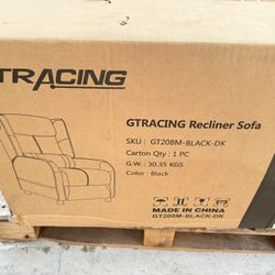 Gt racing Recliner With Bluetooth Speaker 