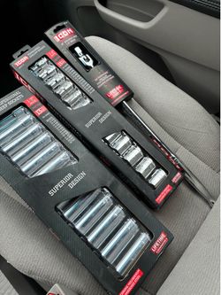 Half inch sockets and breaker bar