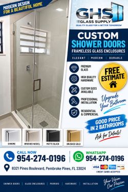 Frameless shower doors new