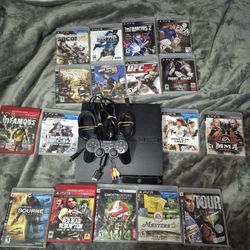PS3 / Playstation 3 160GB + 17 Game Bundle 