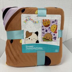 Snuggle Throw Warm Blanket Squishmallow NEW, Cobija Para Niños