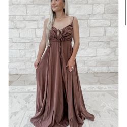 Touched Bodice Maxi dress