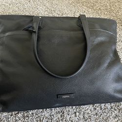Fossil Leather Tote Bag