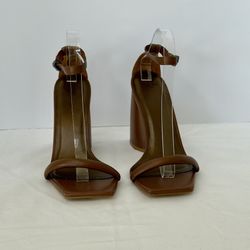 Vélez Artisan Brown Block Heel Leather Sandals Size 10 US / 40.5 EU