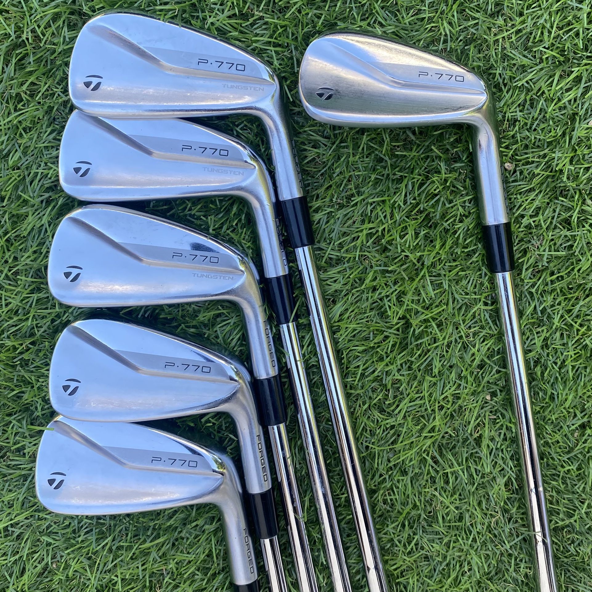 Taylormade P770 Iron Set 5-9,PW KBS Tour Steel Shafts S-Flex