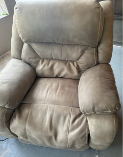 Tan Microfiber Recliner Chair