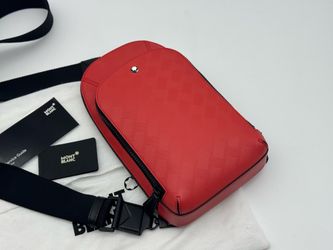MONTBLANC EXTREME 3.0 ORANGE LEATHER SLING BAG / BACKPACK NEW 100% GENUINE $1525
