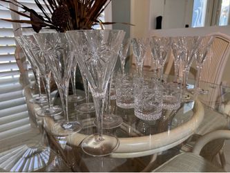 🌴 Godinger South Beach Palm Crystal Collection – Coastal Entertaining Set 🌴