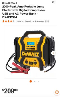 DEWALT Jump Starter - NEWEST MODEL - NEW/UNOPENED
