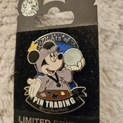 Mickey Mouse Pin.and Coin Key Chain  