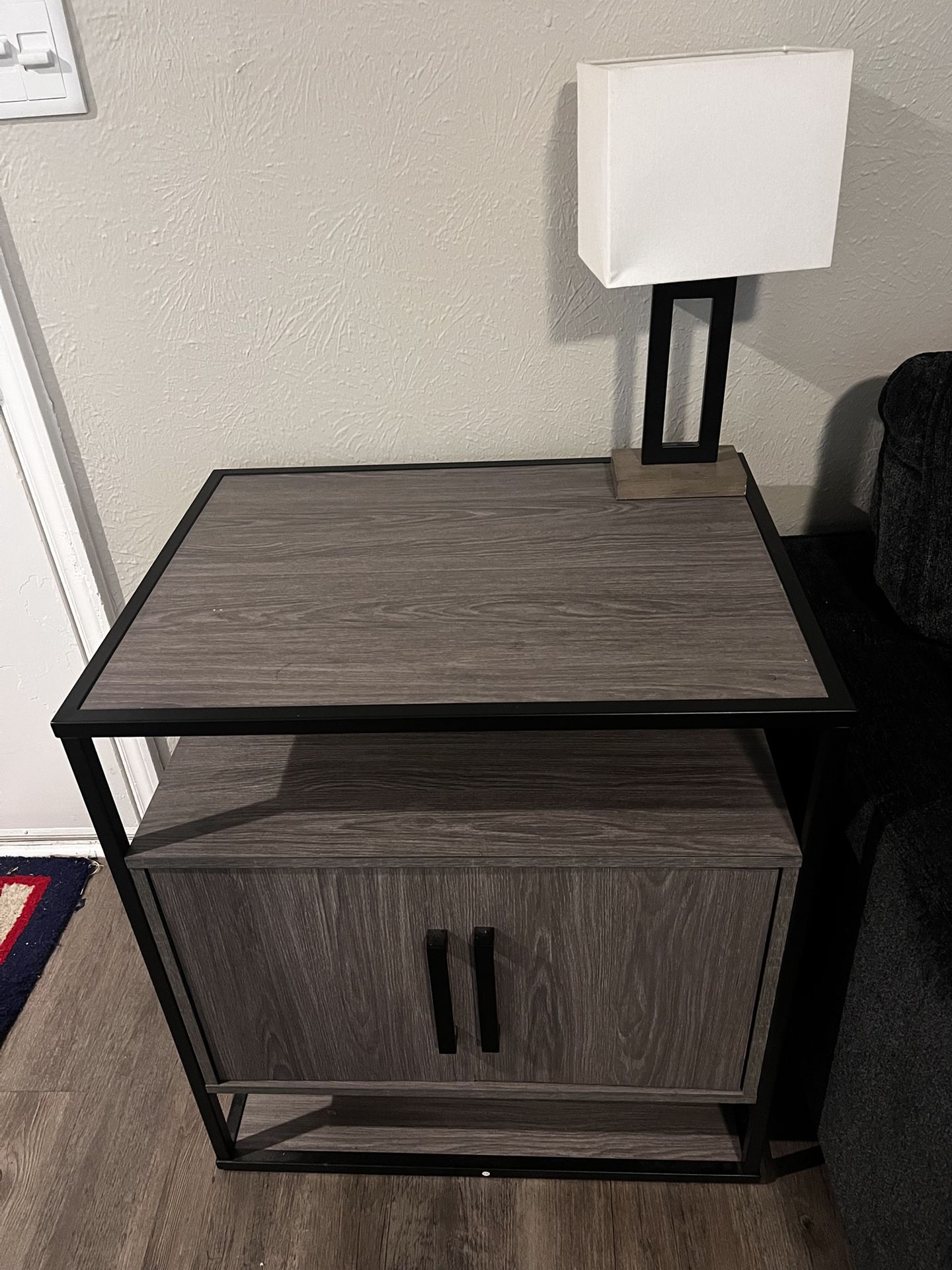 End Table With Lower Storage