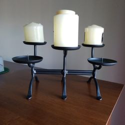 Candle Holder Wrought Iron  6 Holders