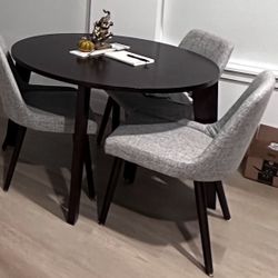 Kitchen Modern Table w/ 4 Chairs 