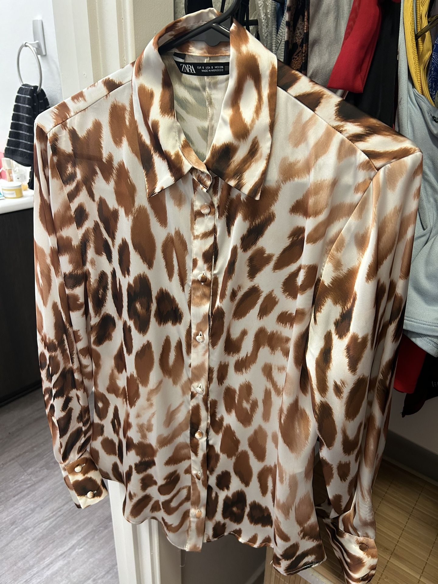 Zara Animal Print Shirt