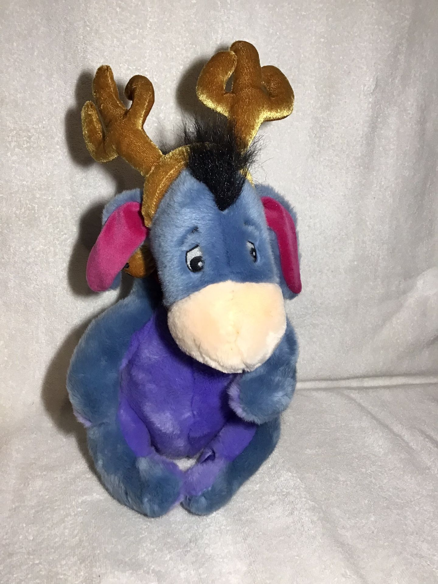 16”DISNEY Eeyore JINGLE BELL REINDEER CHRISTMAS PLUSH