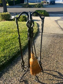 Fire Place Tool Set Iron 4 piece