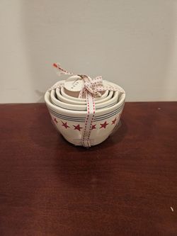 Rae Dunn Patriotic Measuring cups