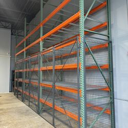 Used Pallet Racks Beams Uprights Wire Decks Industrial Shelving 