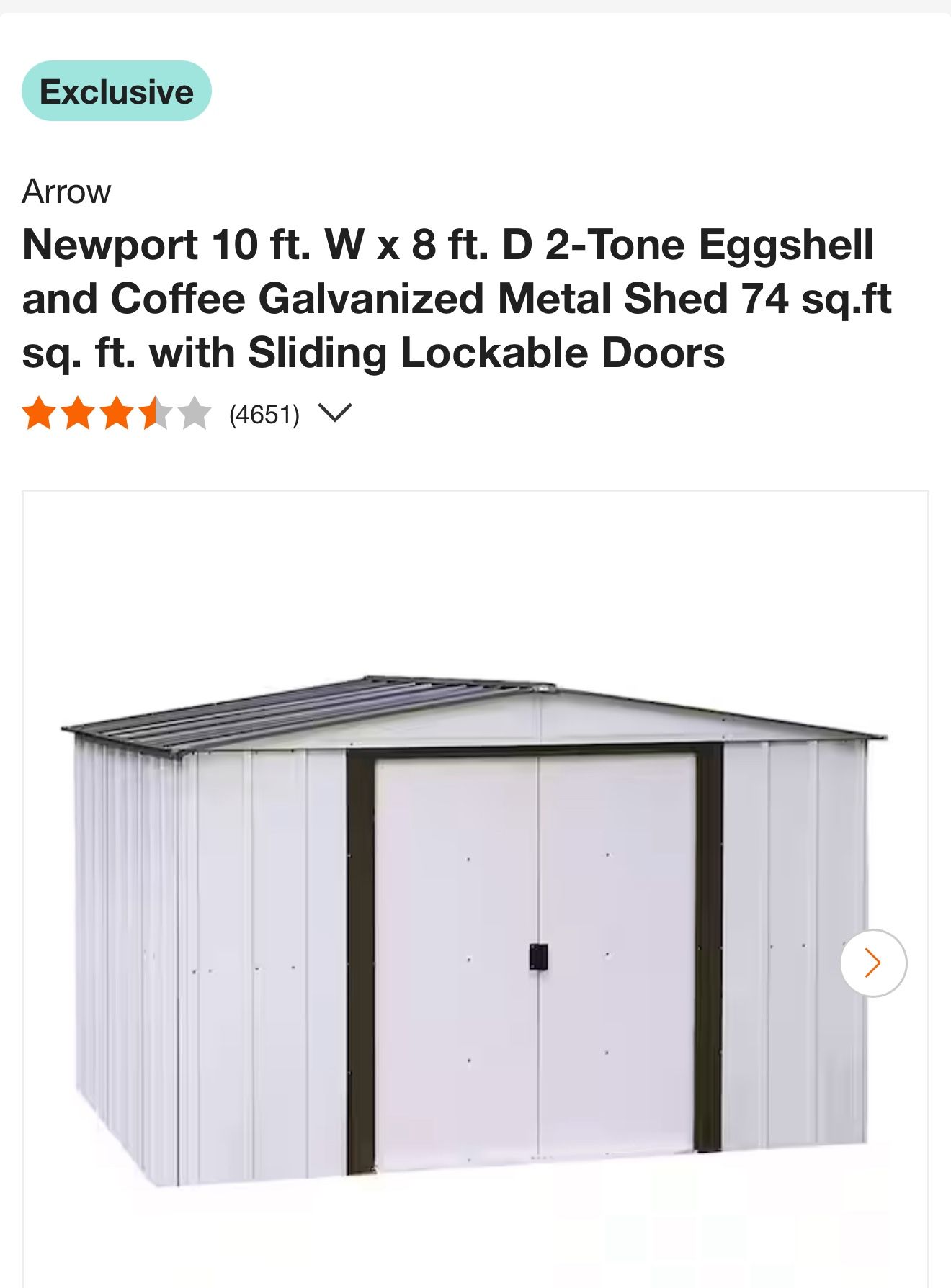 10x8 shed with base
