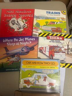 Lot of 5 Children's Transportation Books