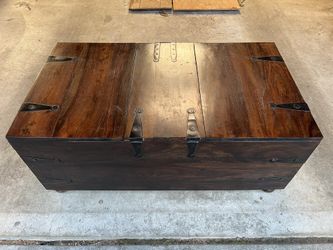 Large Heavy Duty Wooden Chest!