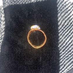 Handmade Crystal Ring Size 10