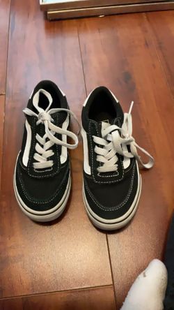 Black and white vans