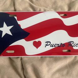 LICENSE PLATE SOUVENIR (PUERTO RICO) NEW