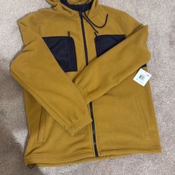 polar fleece hooded jacket  (puma)