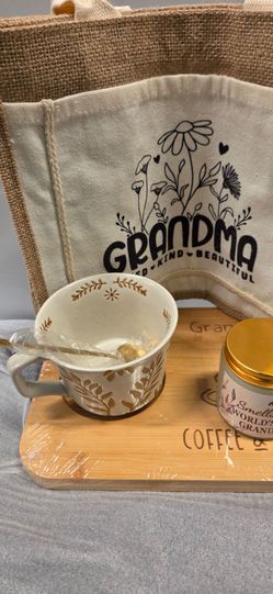 Grandma Gift Set with Tote Bag and Mug