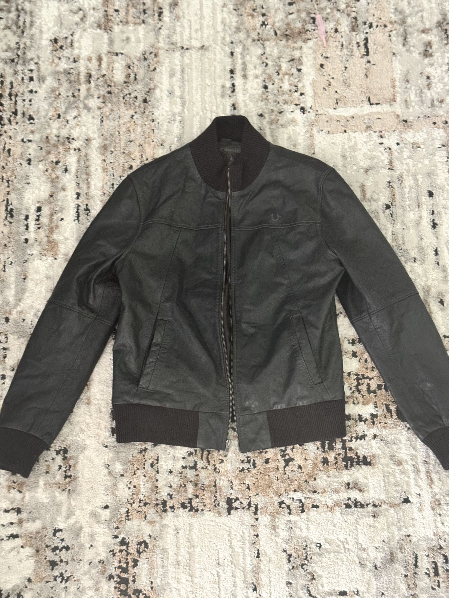 Black Leather Jacket (True Religion”