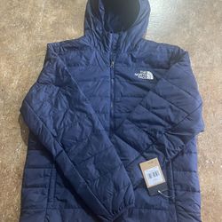 The North Face stretch 600 Goose down Hoodie puffer  jacket in blue