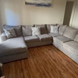 Grey L Shaped Couch