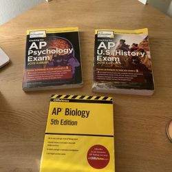 Prep Books (AP Psychology, Biology, and US history)