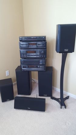 Onkyo stereo w/ speakers