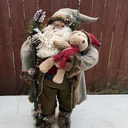 34" Vintage Member's Mark Holiday Collection  Santa