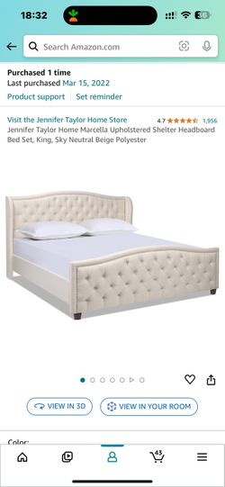 King Size Bed frame W/ Headboard